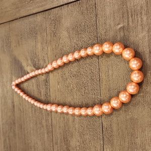 Faux Peach Bead Strand